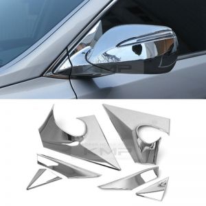 Накладки угловые на пластик зеркал хромированные для Hyundai Grand Santa Fe Maxcruz 2013-